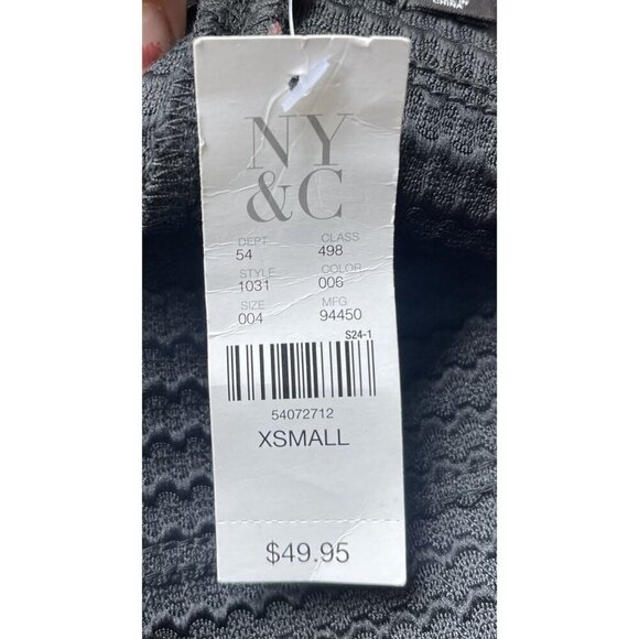 New York & Company Pencil Skirt Midi XS NWT Striped 7th Avenue NWT Black - Picture 9 of 12